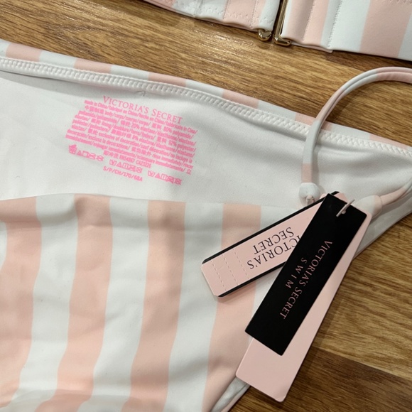VICTORIA'S SECRET SWIM Pink Stripes Bikini - Picture 7 of 8